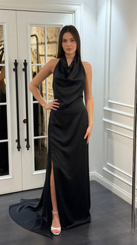 Valencia Satin Dress - Maxi - Multicolor