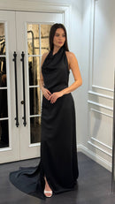 Valencia Satin Dress - Maxi - Multicolor