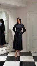 Elara Belted Dress - Maxi - Multicolor