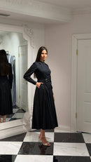 Elara Belted Dress - Maxi - Multicolor