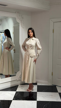 Elara Belted Dress - Maxi - Multicolor