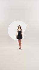 Fringe Dress - Mini - Black