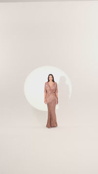 Plus Size - Aurelia Gleam Dress - Maxi - Multicolor