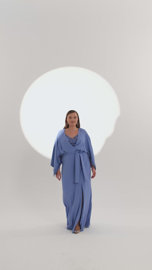 Plus Size - Kimono Dress - Maxi