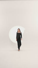 Noir Diadem Dress - Maxi - Black