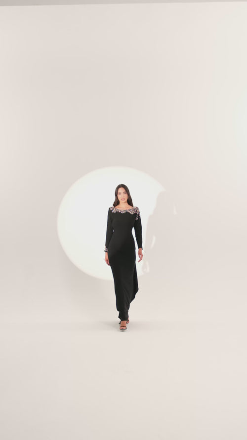 Noir Diadem Dress - Maxi