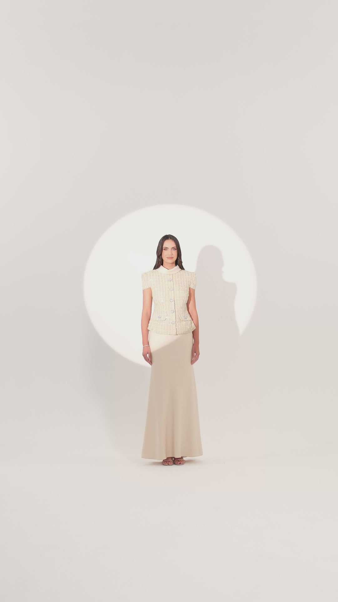 Tweed Dress - Maxi - Multicolor