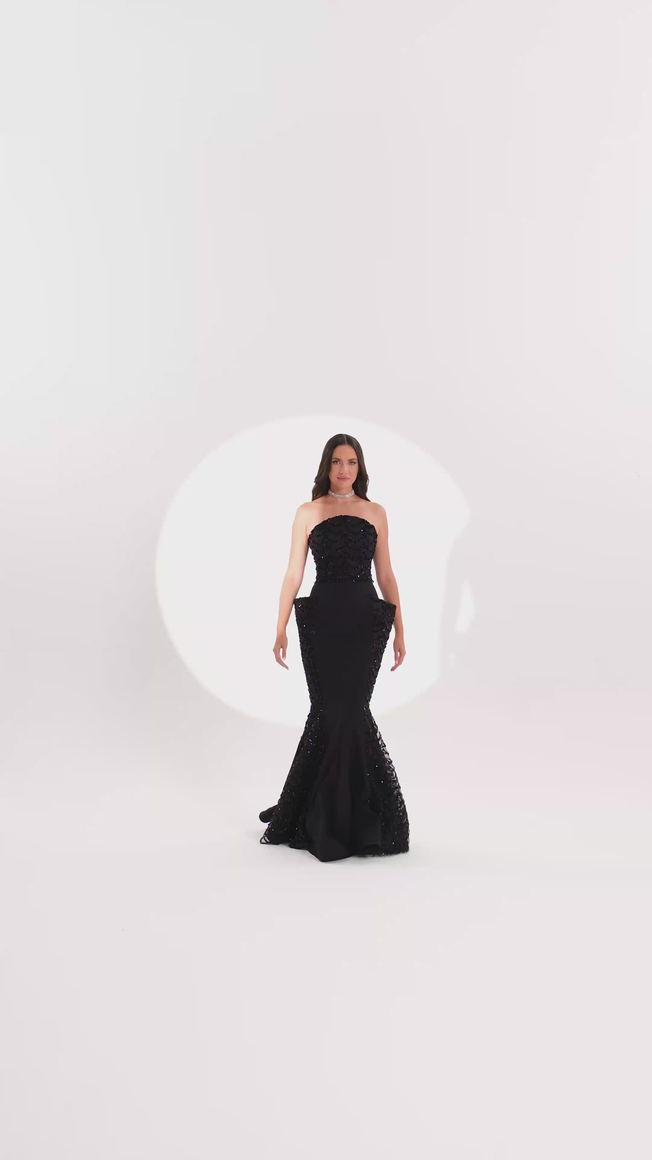 Midnight Wave Dress - Maxi - Black
