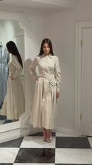 Elara Belted Dress - Maxi - Multicolor