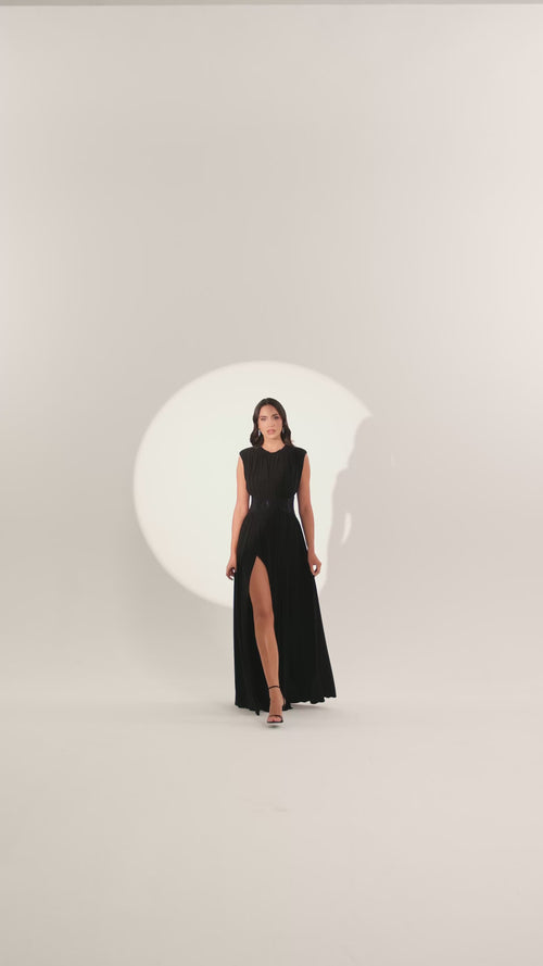 Midnight Halo Dress - Maxi
