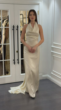 Valencia Satin Dress - Maxi - Multicolor