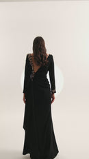 Noir Diadem Dress - Maxi - Black