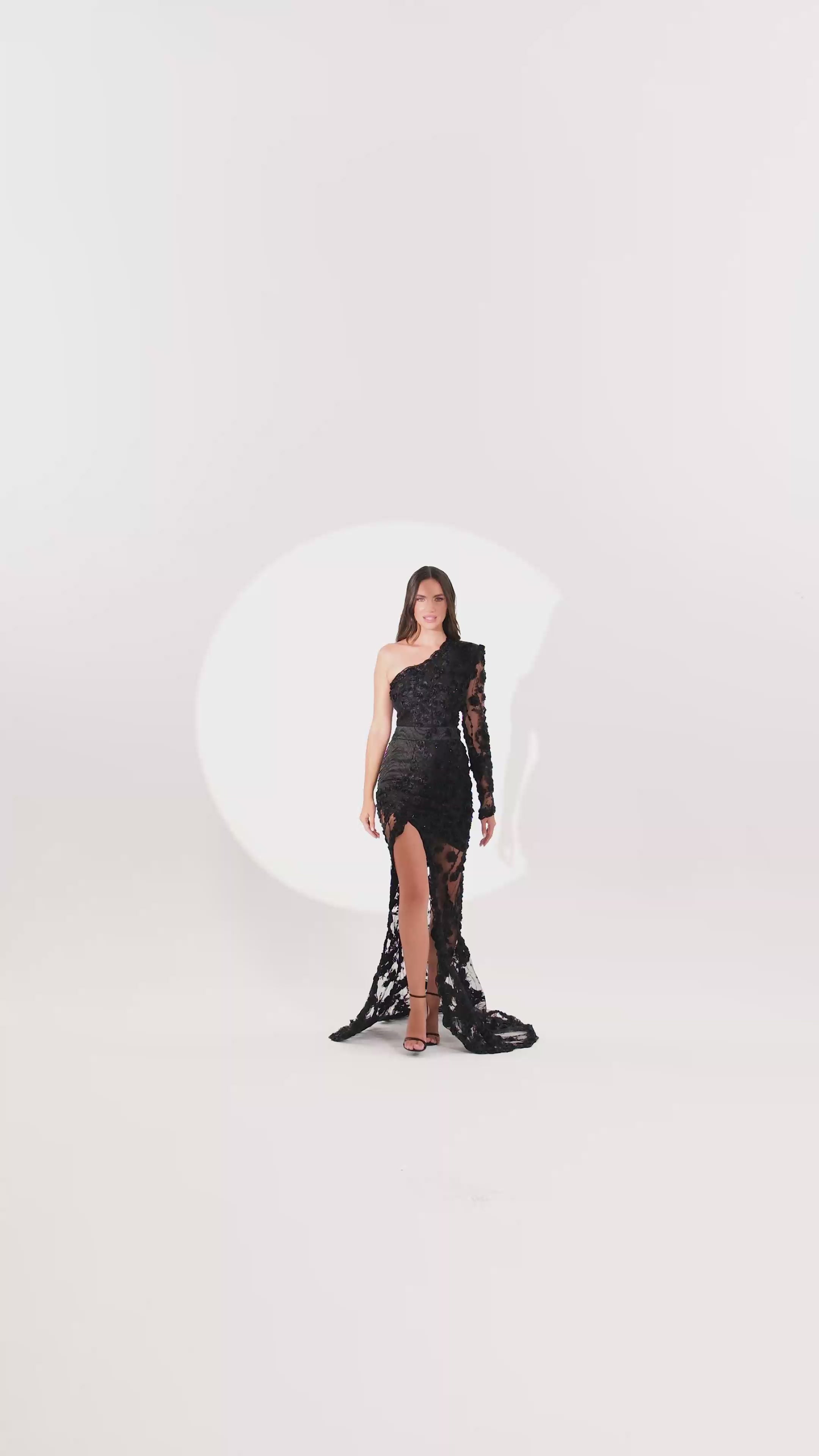 Obsidian Bloom Dress - Maxi - Black