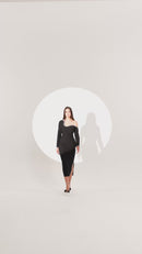 Plus Size Joelle Dress - Midi - Black