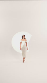 Asteria Bow -  Midi - Offwhite