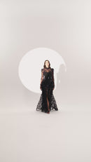 Midnight Illusion Dress - Maxi - Black