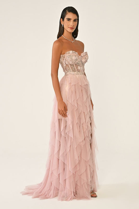 Tulle Dress - Maxi - Multicolor